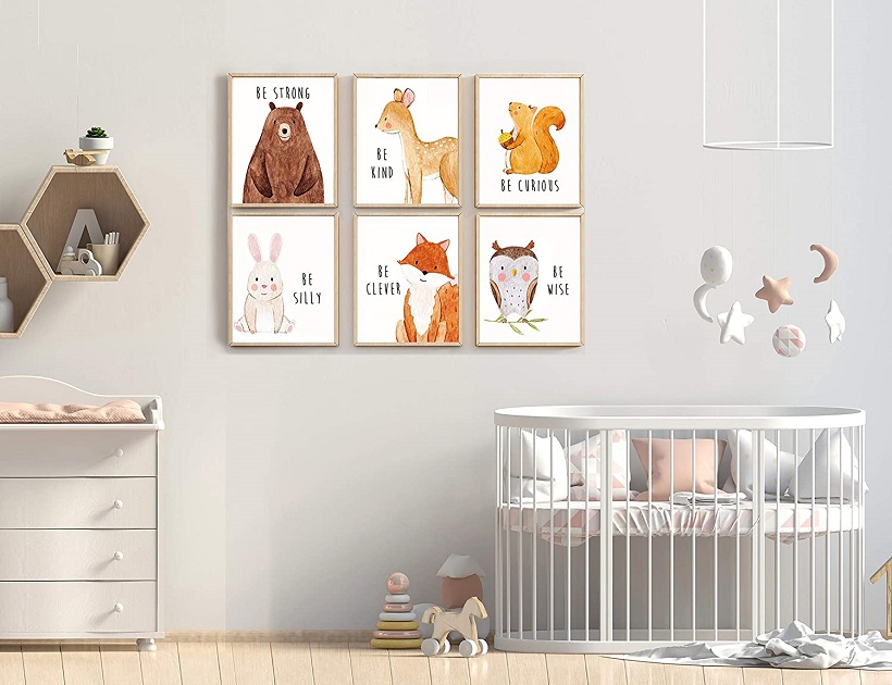 Animal nursery posters