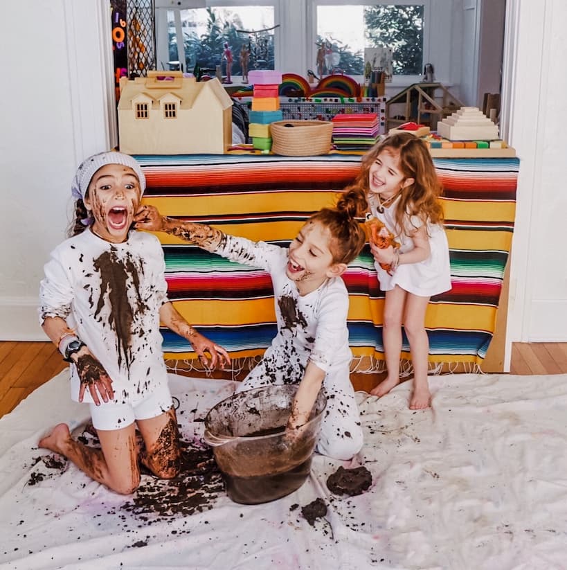 Place for messy games with kids