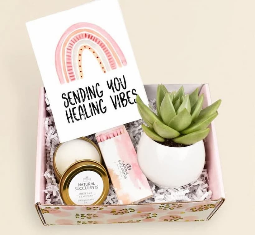 sending you healing vibes basket